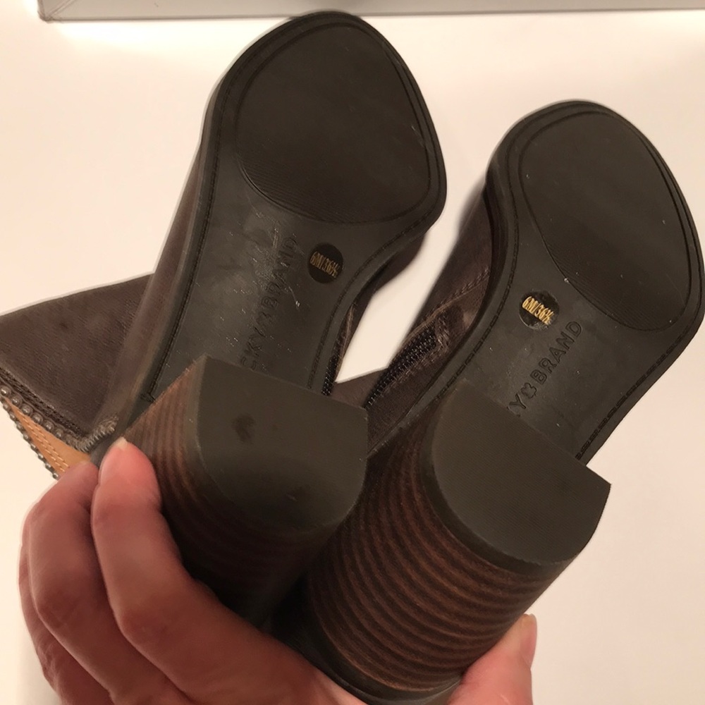 NWT LUCKY BRAND PINCAH2 boots periscope grey 6 - Picture 8 of 9